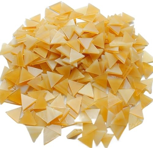 Mosaikfliesen 50g Klarglas-Mosaikfliesen, dreieckiges Mosaikstück, DIY-Mosaikherstellungssteine ​​für Handwerk, Hobby, Kunst, Heimwanddekoration Glasfliesen(Color:20)