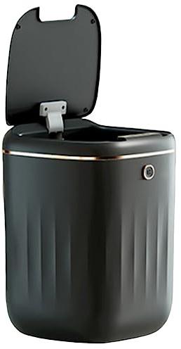 CAIONPLE 20L Poubelle Intelligente Poubelle Électrique Étanche Automatique Déchets Cuisine Salle de Toilette Poubelle - Noir