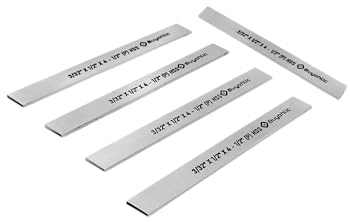 Buyohlic HSS Blades 3/32 x 1/2 (Wide) x 4-1/2 (Long) for Lathe Parting Cut Off & Tool Holders (Set of 5)