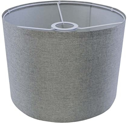 Floor Lamp Shades Table Fine Linen Lampshade Covers Removable Washable Drum Lampshades for Bedside Lamp, Table, Floor 7.86x7.86x7.07 Inch Grey Linen Shade