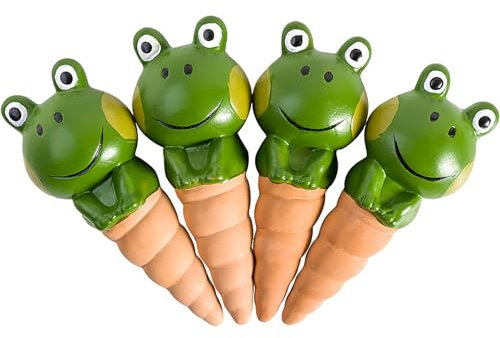 4 Piezas Bebedero de Plantas, Riego de Arcilla, Dispositivo de Riego Automático Cerámica, Globos de Riego de Plantas, Juego de Bolas de Riego, para Plantas Interiores y Exteriores