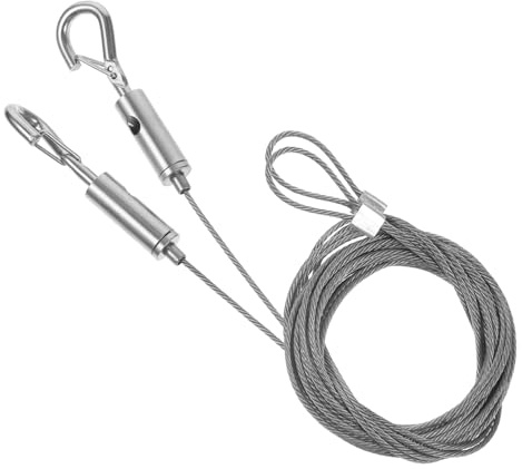 TEMPNAP 2 piezas Cuerda de Colgar Cuadros Inoxidable Resistente para Marco de Fotos para Decoración Hogar Oficina y Aula