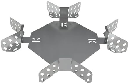 Alupedia Systems Kabelrinne Kreuzung 100x60 mm – Feuerverzinkt Stahl, 0,88 kg/m – Mit Seiten- & Bodenlochung, Robuste Kabelträger für Professionelle Kabelführung (200 mm Breite)
