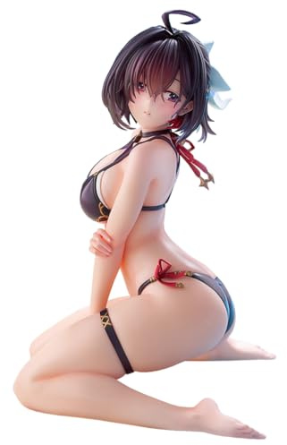 Szchxin Illustration anime Yumia Liessfeldt Figurine Statue 10 cm Maillot de bain Fille agenouillée Statue Peinture originale Figurines Anime Objets de collection Figurines décoratives Cadeau