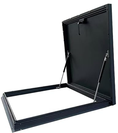 Claraboyas de Techo, claraboyas de Techo de Acero galvanizado, claraboyas de Techo Grandes, Ventanas de Techo, áticos, sótanos, escaleras de sótano, A01, 100x100cm