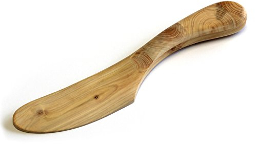 Nordic_art_store Buttermesser aus natürlichem, nordischem, unbehandeltem Wacholderholz handgefertigt 175mm