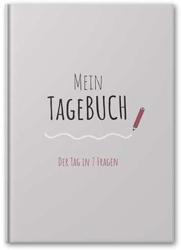 Cupcakes & Kisses® Tagebuch I Der Tag in 7 kurzen Fragen I Geführtes Journal zur Motivation, für mehr Achtsamkeit und Selbstbewusstsein I DIN A5 Diary