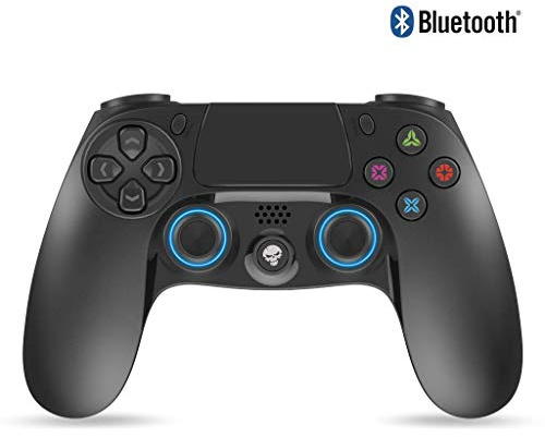 SPIRIT OF GAMER – Manette Playstation® 4 PGP Bluetooth Gamepad Noir – Sans Fil / Wireless – USB – Contrôleur avec Prise Jack 3.5mm - Rechargeable – Autonomie 12 Heures – Pavé Central