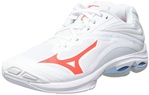 Mizuno Wave Lightning Z6 Volleyballschuhe White/IgnitionR/Bluebell 42.5