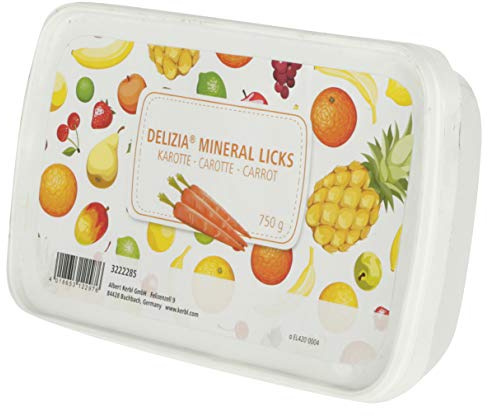 Kerbl 3222285 Delizia Mineral Licks Zanahoria 750 g