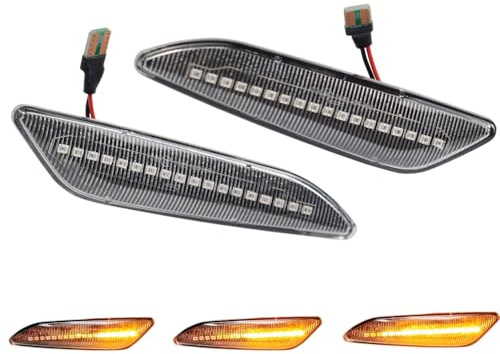 Hacreyatu Indicatore di direzione a LED per Alfa Romeo 156 147 | per Fiat Tipo per Lancia Delta 3 Ypsilon (Trasparente)