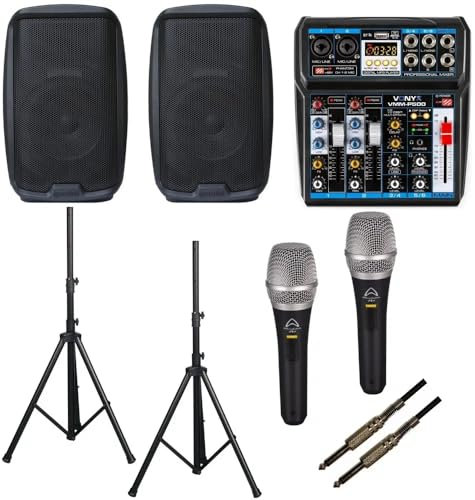 IMPIANTO AUDIO 855 PACK - IMPIANTO AUDIO COMPLETO PER DJ PUB DISCOBAR KARAOKE…