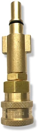 M&M Smartek Raccord rapide - Adaptateur à baïonnette 1/4 pour nettoyeur haute pression comme - Compatible avec B&D - Lance à mousse en laiton - Buse à mousse - Nettoyeur haute pression (pour Black &