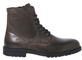 Jack & Jones JACK & JONES DELANEY läderstövlar herr båtsko, Antracit, 45