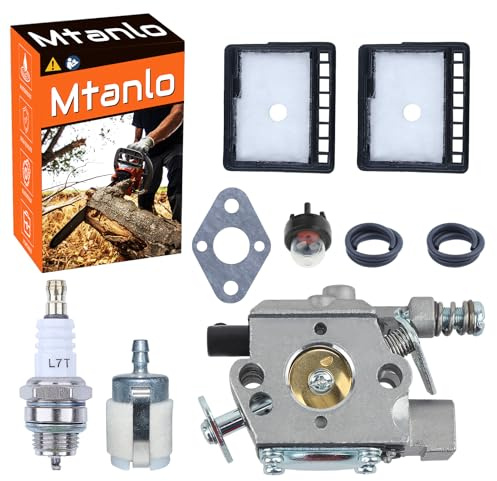 Mtanlo Carburettor WT-589 Kit for Echo CS-300 CS-301 CS-305 CS-306 CS-340 | Carburetor Replacement For CS-341 CS-345 CS-346 For Shindaiwa 340S 341S Chainsaws Gas Saw Parts A021000232