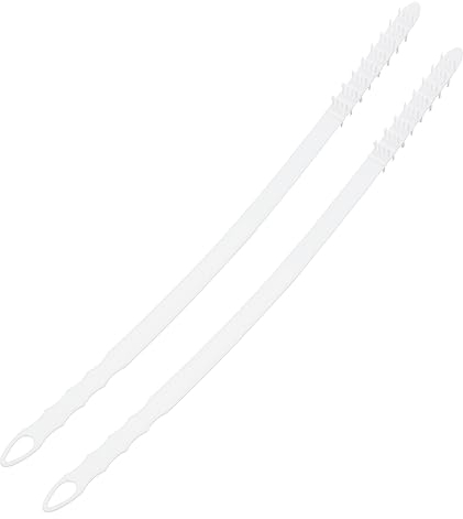 ULTECHNOVO 2pcs Dryer Lint Vent Trap Cleaner Brush Kit Washing Machine Clean Brush Long Nylon Bristles Suitable for Drum Washing Machine Dryer Tubes