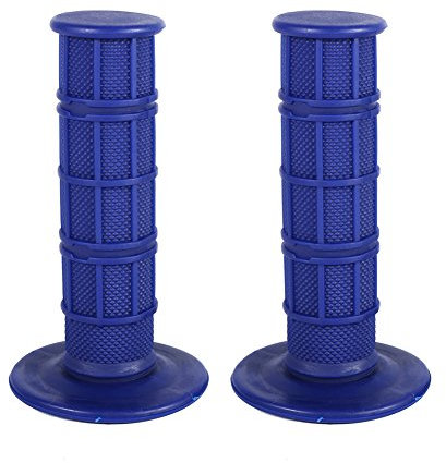 Guidon Main, 22mm 7 8 Poignées Souples en Silicone pour Moto Pit Dirt Bike, Poignées Pitbike Pit Moto Rouge (Rouge) (Bleu)