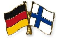 Freundschaftspin pins Deutschland - Finnland Flagge Fahne Anstecker Button Metall NEU Anstecknadel