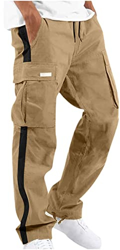NUSGEAR Pantalones Hombre Pantalones de Trabajo de Trekking Otoño Invierno Suelto Multibolsillos Deportivos Jogging cómodo Escalada Pants Al Aire Libre Senderismo Talla Grande 2024