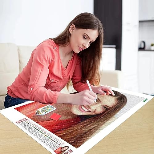Rainsar Diamond Painting mit eigenem Foto Personalisiert, Benutzerdefinierte Geschenke mit Diamantmalerei, Individuelles Diamond Painting Design Home Decor(Runder Diamant,40x50cm)