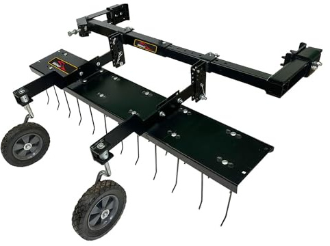 Brinly DTZ-48B1H-A ZTR Front-Mount Dethatcher for Zero Turn Lawn Mowers, 48