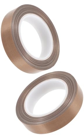 Gatuida 2 Rollen Hochtemperaturband Ptfe Klebeband Dichtungsband Für Vakuumierer Isolierband 10m Selbstklebend Hitzebeständig