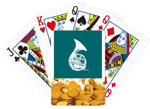 no/no Musik Klassik Instrument Waldhorn Gold Spielkarte Klassisches Spiel