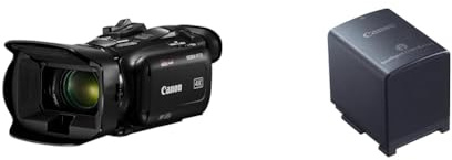 Canon LEGRIA HF G70 Camescope 4K Full HD (caméra vidéo UHD Zoom 20x, écran LCD 3,5 Pouces, ralenti, Time-Lapse, 2 Slots SD, MP4, Diffusion en Direct UVC HD), Noir & BP-820