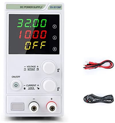 Lab Grade Bench Power Supply, Laboratory DC Power Supply Unit Adjustable 4 Digit Mini Lab Bench Power Supply Source Memory Function Voltage Regulator Easy to Set and Use, for HF and VHF Transceivers(A