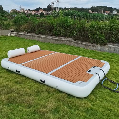 YJFEDCC Inflatable Floating Board for Swimming Pool, Inflatable Bed for Yacht, Floating Island at Sea, Floating Bed, Non-Slip Floating Platform for Rest,1.5 * 2.5m/4.9 * 8.2ft