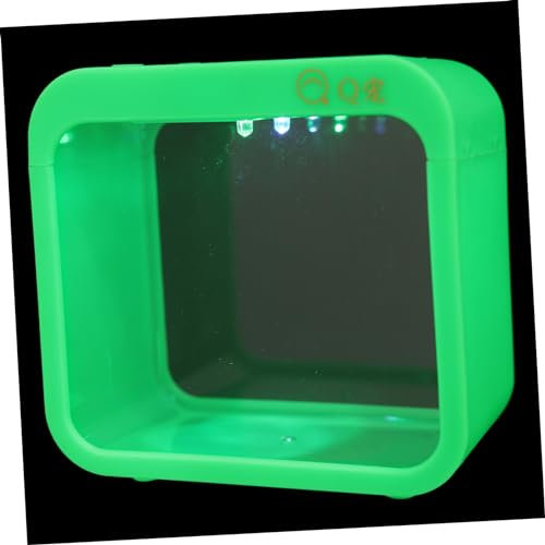 Parliky Mini Aquarium Mit Licht Kreatives Kleines Abnehmbares Betta Becken Transparentes Ökologisches Landschafts- Für Kleine Fische Pflanzen Desktop-Dekoration Einfach Zu Reinigen