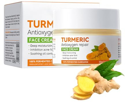 Crema Illuminante Curcuma,Crema Viso alla Curcuma,Crema Antirughe Curcuma,Crema Idratante Viso,Crema Riparatrice Curcuma,Crema Curcuma Macchie Scure,Crema Schiarente Macchie Corpo,50g