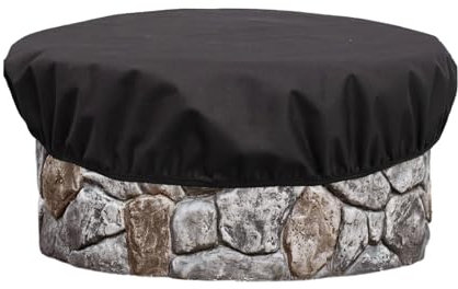 Feuerstelle Abdeckung, Outdoor Buil in Fire Pit Cover, Runde Stein Feuerstelle Abdeckung, Wasserdichte In-Ground Firepit Abdeckung, Feuerstelle Schild, Wasserdichte Feuerstelle,