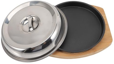 Amosfun De Teppanyaki Sartén Práctica Desmontable Antiadherente Para Barbacoa Reutilizable