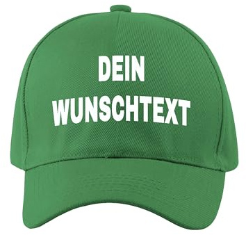 NIMAMA Unisex Erwachsenen Cap Bedrucken Lassen - Mit Wunschtext personalisiert - Individuell als Geschenk für Herren und Damen selbst gestalten