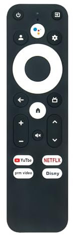 G10 R-C-OHS-C008 Replacement Voice Remote Control Compatible for Android TV Box 11.0 / MECOOL KM7 Plus Smart TV Box Streaming Media Player S905Y4 / Strong Leap S3 LEAP-S3 UHD Receiver Google TV