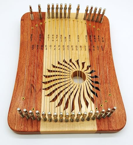 CAYLEN KaLyra aus Birne und Ahorn, Kalimba-Lyra mit 31 Saiten