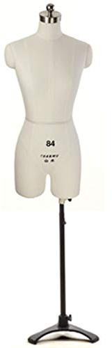 KOIAMVZW Schneiderpuppe für Damen, Übergröße, zum Nähen, Körper aus Styropor, vollständig feststeckbar, für Damen, Schneiderpuppe, höhenverstellbar (Farbe: Weiß, Größe: L-Modell 84) Decoration