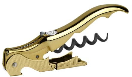 PULLTAP'S GENUINE Slider Boss 150 Tout Dorado - Tire-bouchon de serveur premium professionnel - Fabriqué en Espagne - Comprend double levier articulé, couteau coupe-capsule type cutter et décapsuleur