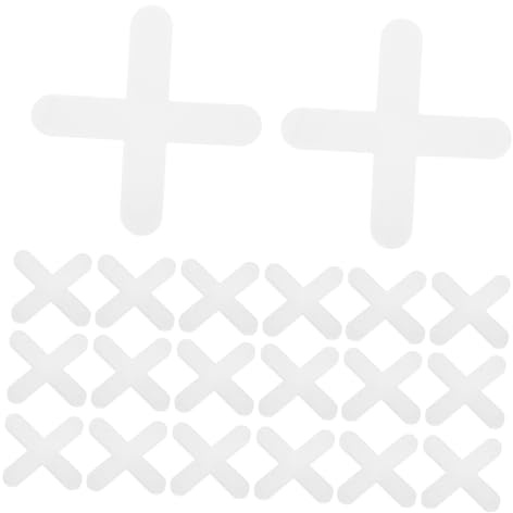 SHINEOFI 1000pcs Tile Leveling Clips Tile Spacer System for Precise Installation Durable Plastic Cross Shaped Grout Spacers for Floor and Wall Tiling Tasks