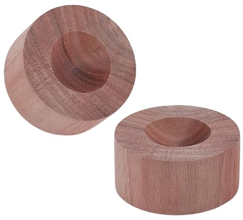 WEBEEDY 2 Pcs Walnut Wood Essential Oil Diffuser Natural Wooden Aromatherapy Diffuser Round Fragrance Diffusers for Home Bedroom Office Spa Car Air Freshener Decoration (Small Cylinder)