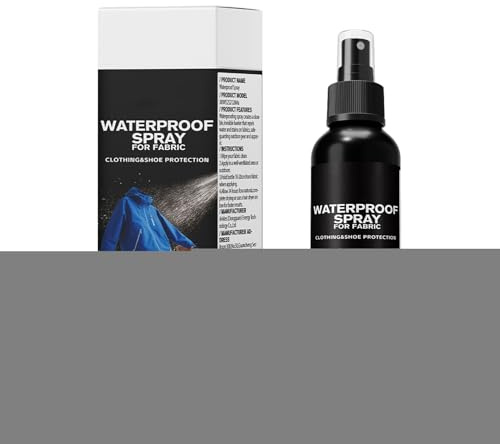 Waterproof Spray, Fabric Protector, Water Shield Solution, Stain Resistant Coating, 120ml Clear Bottle, Quick Dry Formula for Jackets, Carpets, Travel Gear, Outdoor Upholstery, Rainy Season