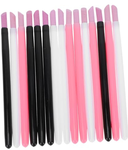 Lápiz Pulidor de Uñas Doble Punta Abs 15 Piezas para Manicura | Brillo y Retirada de Piel Muerta, Mango Ergonómico, Uso Delicado, Kit de 15 Unidades