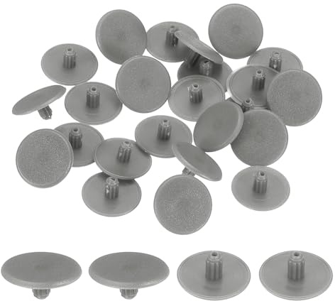 sourcing map 300Pcs 3x13mm Plastic Hole Plugs, Round Screw Cap Cover, Panel Drill Hole Plugs for Furniture Cabinet Cupboard Shelves Fencing Post Pipe Insert End Caps, Gray