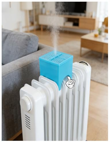 Humidificador universal de radiador con nivel de agua visible, fácil de llenar y limpiar para uso doméstico y de oficina