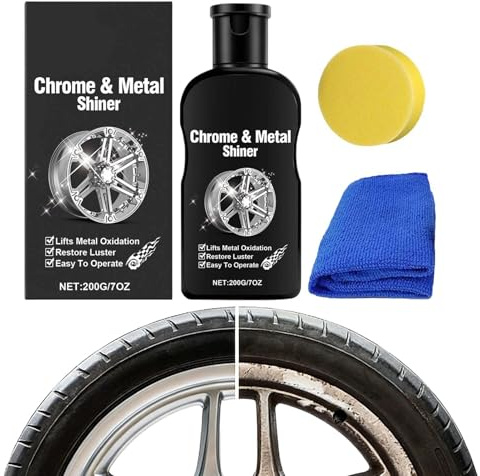 Metallpolitur - Fahrzeugaufbereitungs-Set | Set zur Pflege von Metalloberflächen,Für Fahrzeuge, Möbel, Küche, Bad, Garage