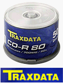 Traxdata CD-R 52 x 50pk CD-R 700 MB 50Stück (S) – CD-RW Rohlinge (CD-R, 700 MB, 50 Stück (S), 120 mm, 80 Min, Polycarbonat)