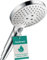 hansgrohe wassersparender Duschkopf Raindance Select S 120, Sparduschkopf, Duschbrause, 3 Strahlarten, Weiß/Chrom