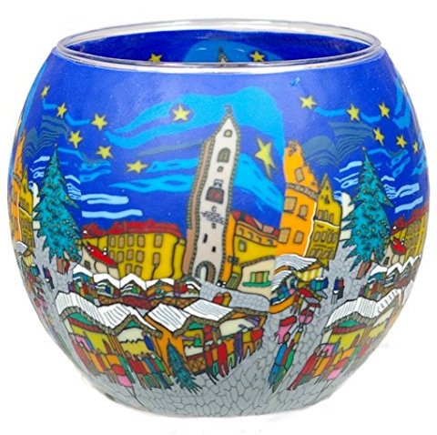 Kerzenfarm 21804 Leuchtgläser, Glas, bunt, 11.0 x 11.0 x 9.0 cm