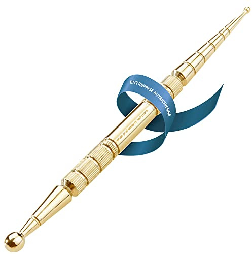 REMOS Akupressurstift & Meridianstift gold 13 cm Kugel Ø 2,5/6 mm